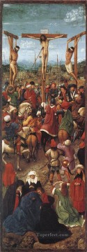 Kreuzigung Jan van Eyck Religiosen Christentum Ölgemälde
